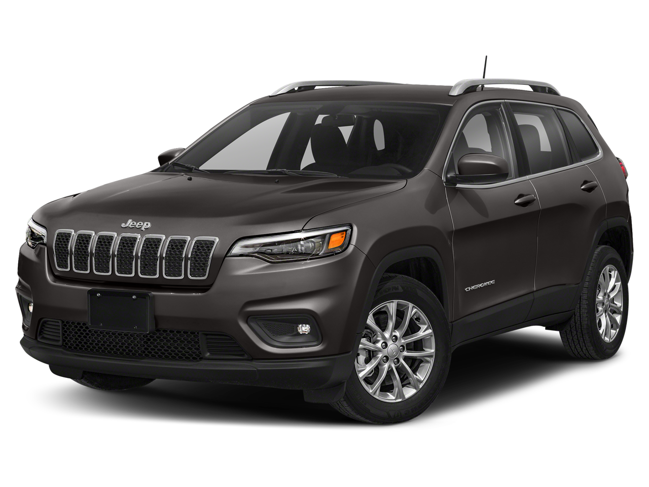 2021 Jeep Cherokee Limited 4x4 in Granite Crystal Metallic Clearcoat — front three-quarter view