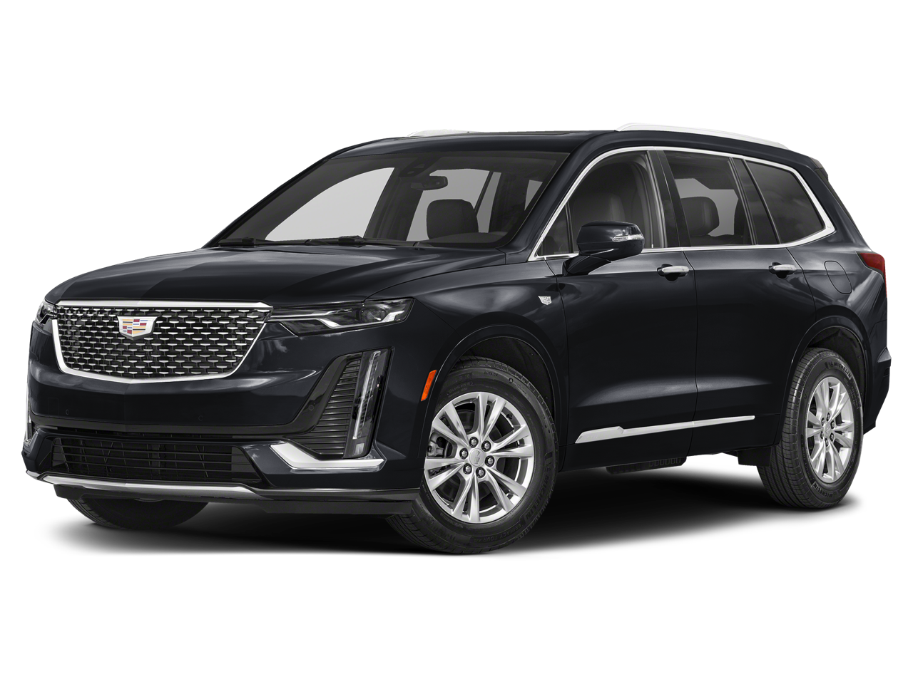 2023 Cadillac XT6 AWD Luxury in Stellar Black Metallic — front three-quarter view