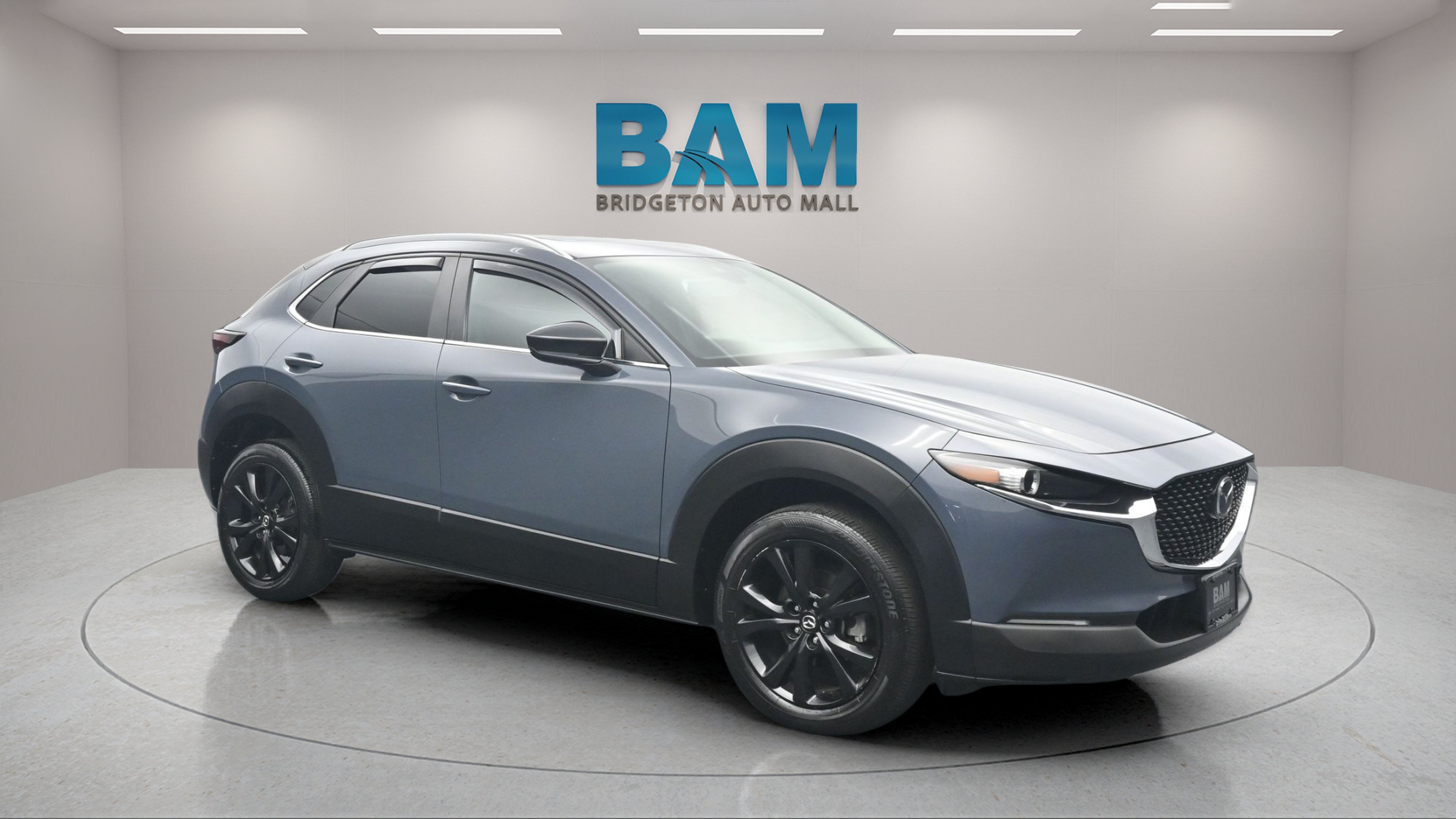 2023 Mazda Mazda CX-30 2.5 S Carbon Edition in Polymetal Gray Metallic — front three-quarter view